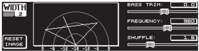 BEHRINGER DEQ2496 - Le menu WIDTH - 2