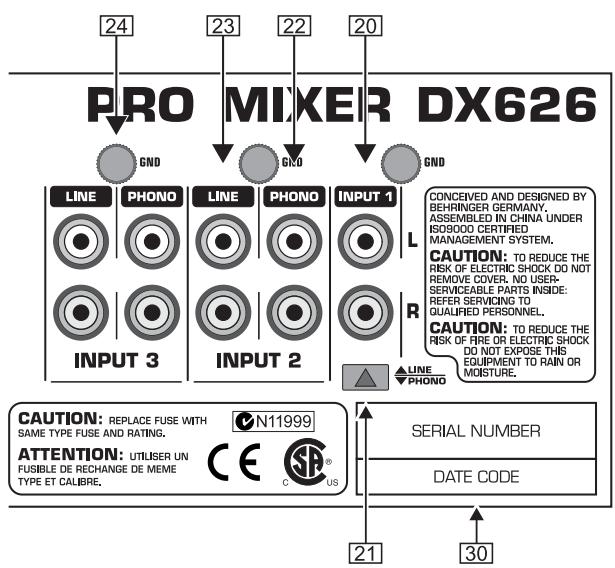 BEHRINGER DX626 - Face avant - 2