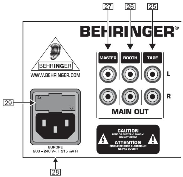 BEHRINGER DX626 - Face avant - 3