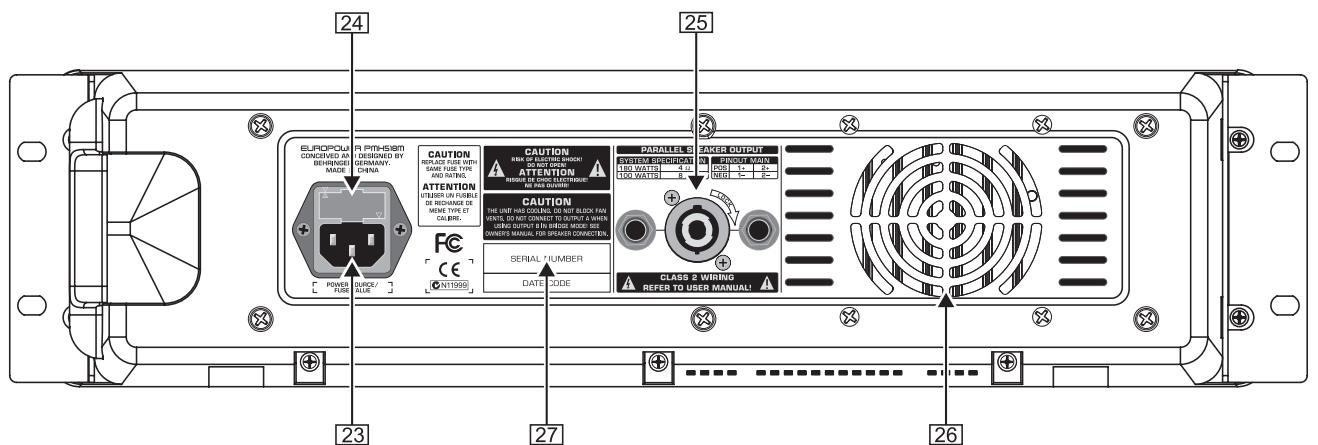BEHRINGER PMH518M - Connexions - 1
