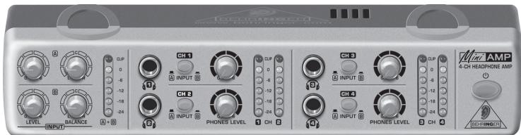 BEHRINGER AMP800 - Manuel d'utilisation - 1