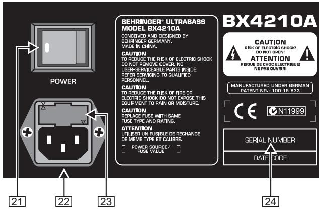 BEHRINGER BX4210A - 2.COMMANDES ET CONNEXIONS - 4