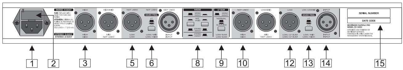 BEHRINGER CX3400 - Configuration stereo 2 voies - 3