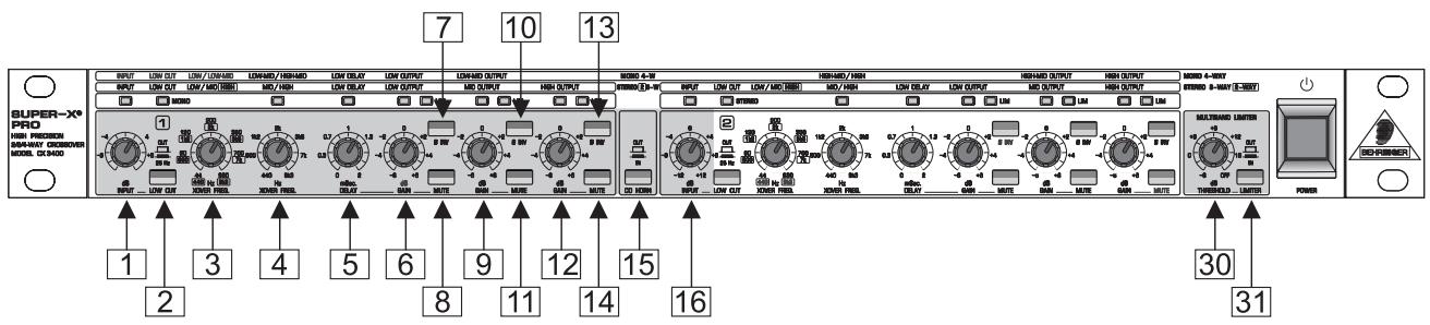 BEHRINGER CX3400 - Configuration stereo 3 voies - 2