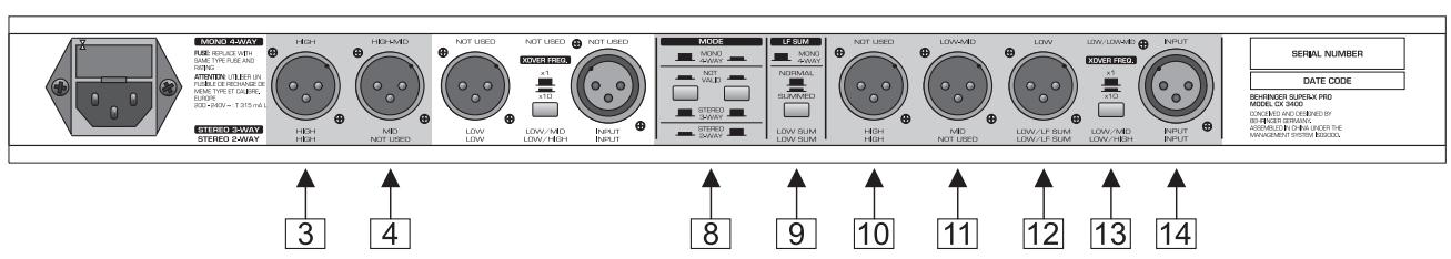 BEHRINGER CX3400 - Configuration stereo 3 voies - 3