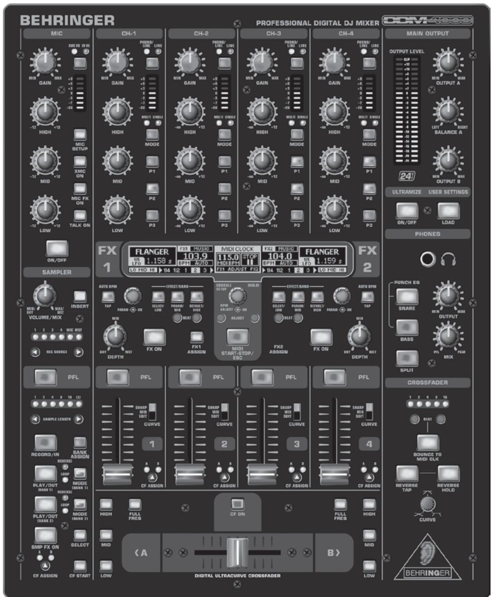 BEHRINGER DDM4000 - Manuel d'utilisation - 1