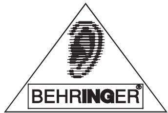 BEHRINGER DSP110 - Notice d'utilisation - 3