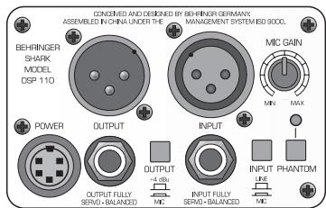 BEHRINGER DSP110 - Notice d'utilisation - 2