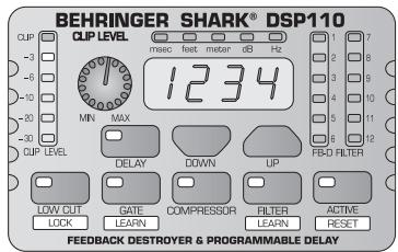 BEHRINGER DSP110 - Notice d'utilisation - 1