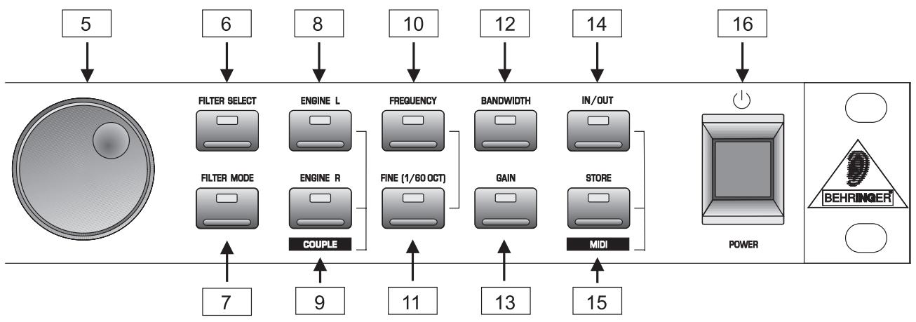 BEHRINGER DSP1100P - Commandes - 3