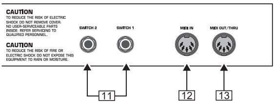 BEHRINGER FCB1010 - Commandes et connecteurs - 3