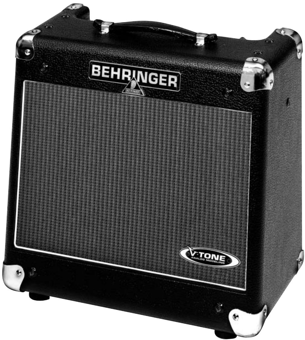 BEHRINGER GM110 - Notice d'utilisation - 1