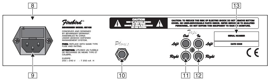 BEHRINGER GX108 - Panneau arrête - 1