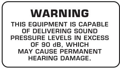 BEHRINGER MS40 - Avertissement: - 3