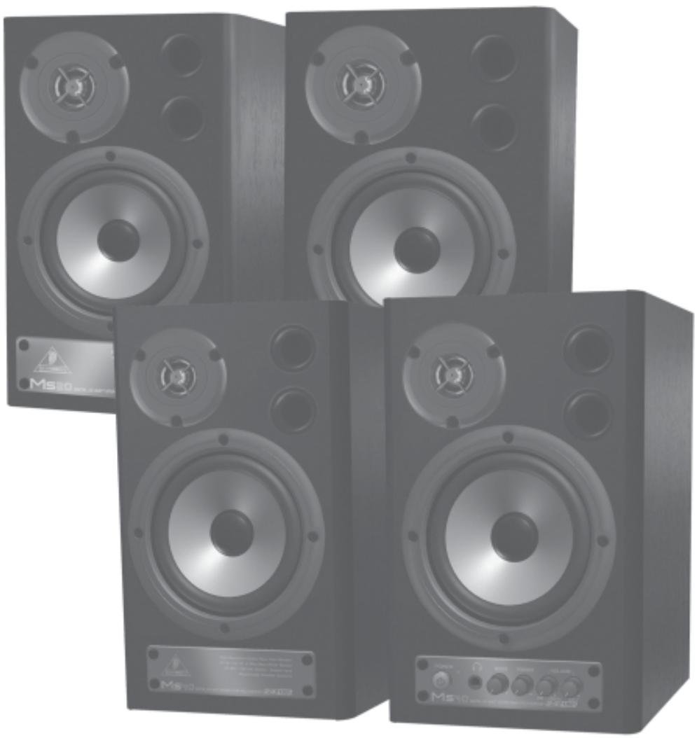 BEHRINGER MS40 - Manuel d'utilisation - 1