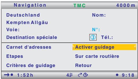 VDO DAYTON MS 5600 RD - Actions des menus - 1