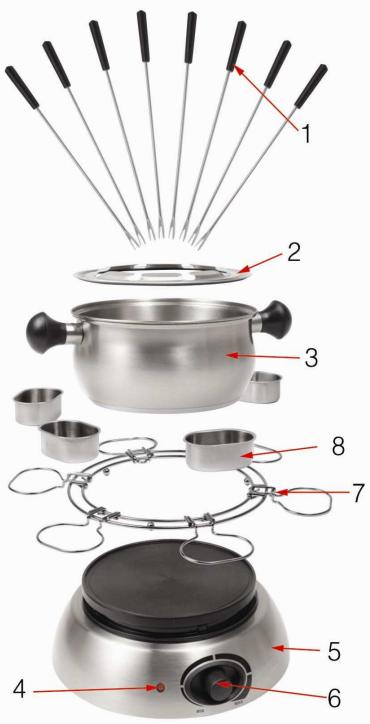 TRISTAR FO-1100 - Elenco dei componenti - 1