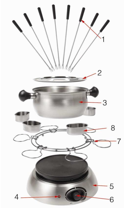 TRISTAR FO-1100 - Teileliste - 1