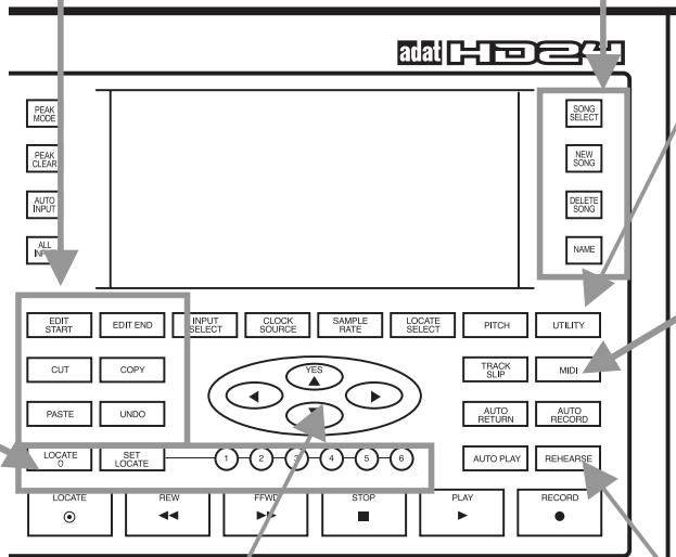 ALESIS HD24 - Display buttons - 1