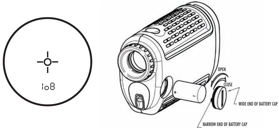 BUSHNELL TOUR V2 - INSERTING THE BATTERY - 1