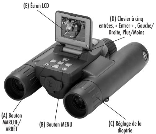 BUSHNELL IMAGEVIEW 118326 - Guide pour l'appareil photo et les différentes parties des jumelles - 1