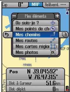 BUSHNELL ONIX 350 - Le menu principal - 2