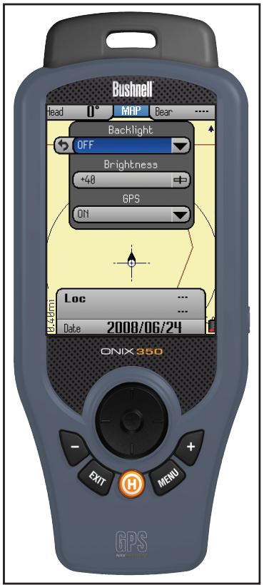BUSHNELL ONIX 350 - 2) Mode safetrack™ pour conservation d'énergie des piles - 1