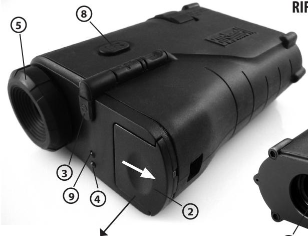 BUSHNELL 260333 - RIFERIMENTO DELLE PARTI E DEI CONTROLLI - 1