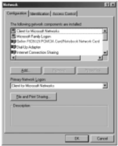 BELKIN F5D5020 - Vérification de la configuration de l'hôte Windows 98 SE - 1