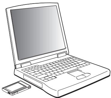 BELKIN F5D5020 - Installation de la carte réseau pour ordinateurs portables dans des PC équipés d'emplacements PCMCIA - 1