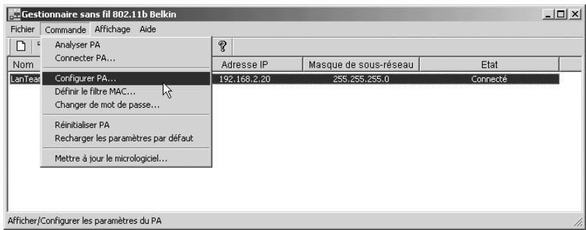 BELKIN F5D6130 - Configuration du WAP - 1