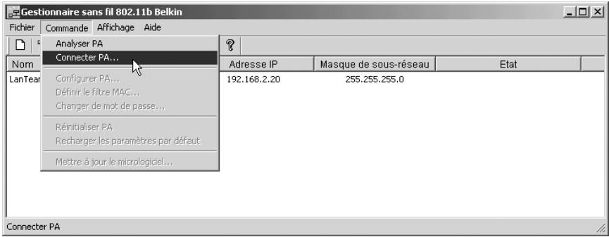 BELKIN F5D6130 - Connexion au WAP - 1