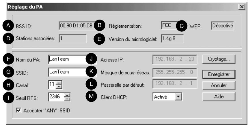 BELKIN F5D6130-C - Utilisation du Gestionnaire de point d'accès sans fil Belkin - 1