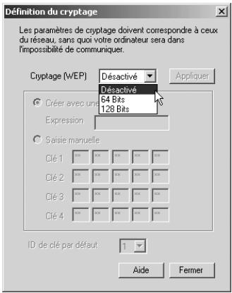 BELKIN F5D6130-C - Utilisation du cryptage WEP - 1