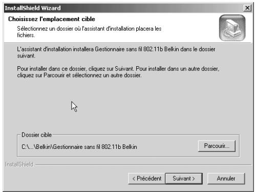 BELKIN F5D6130-C - Installation du Gestionnaire de point d'accès sans fil - 2