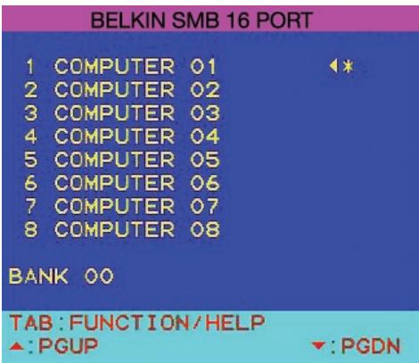 BELKIN SWITCH KVM CAT5 SMB #F1DP104AEA - Main OSD Menu Page - 1