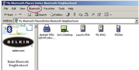 BELKIN ADAPTATEUR USB BLUETOOTH #F8T003FR - PROGRAMME « MY BLUETOOTH PLACES » (FAVORIS BLUETOOTH) - 1