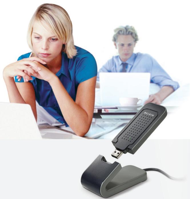 BELKIN ADAPTATEUR USB SANS FIL G+ MIMO #F5D9050FR - Sluit uw computer aan op een draadloos network - 1