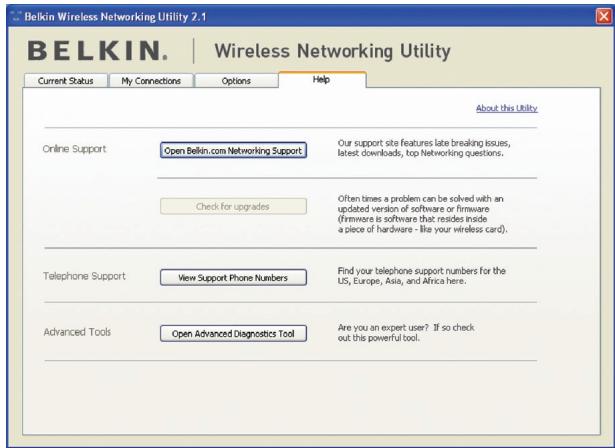 BELKIN ADAPTATEUR USB SANS FIL G+ MIMO #F5D9050FR - Utilidad de la red inalámbrica Apuda - 1