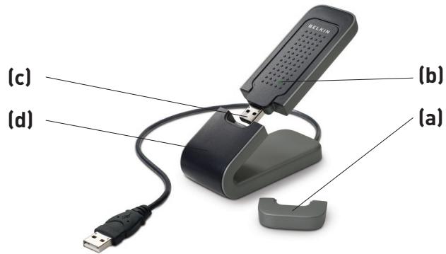 BELKIN ADAPTATEUR USB SANS FIL G+ MIMO #F5D9050FR - Especificaiones del producto - 1