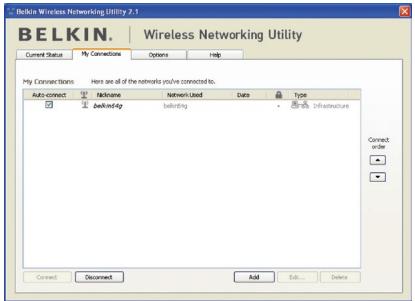 BELKIN ADAPTATEUR USB SANS FIL G+ MIMO #F5D9050FR - Modifica delle impostazioni di protezione della rete wireless - 1