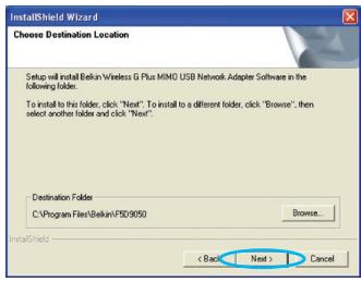 BELKIN ADAPTATEUR USB SANS FIL G+ MIMO #F5D9050FR - IMPORTANT : Installez le logiciel AVANT d'installer l'adaptateur. - 3
