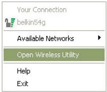 BELKIN ADAPTATEUR USB SANS FIL G+ MIMO #F5D9050FR - Acceso a la utiliz de red inalámbrica de Belkin desdela Bandeja delsystema de Windows - 2