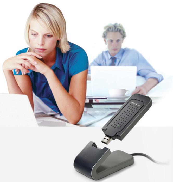 BELKIN ADAPTATEUR USB SANS FIL G+ MIMO #F5D9050FR - Reliez votre ordinateur à un réseau sans fil - 1