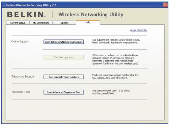 BELKIN ADAPTATEUR USB SANS FIL G+ MIMO #F5D9050FR - Strumenti di diagnostica avanzata - 1