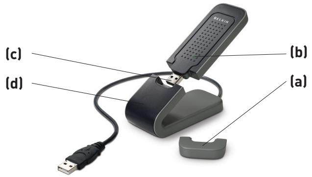 BELKIN ADAPTATEUR USB SANS FIL G+ MIMO #F5D9050FR - Product Specifications - 1