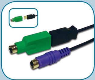 BELKIN CLAVIER ET SOURIS OPTIQUE ERGO SANS FIL #F8E829FRBNDL - Mise en route pour connexion PS/2 (PC uniquement) - 1