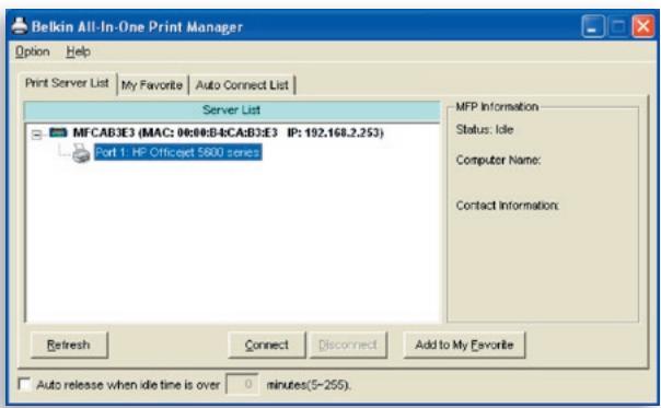 BELKIN SERVEUR D'IMPRESSION TOUT-EN-UN SANS FIL G #F1UP0002FR - Schritt 4: Installation von MFP-Treibern/-Dienstprogrammen - 1