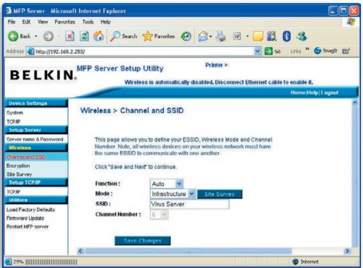 BELKIN SERVEUR D'IMPRESSION TOUT-EN-UN SANS FIL G #F1UP0002FR - Canaly SSID - 1