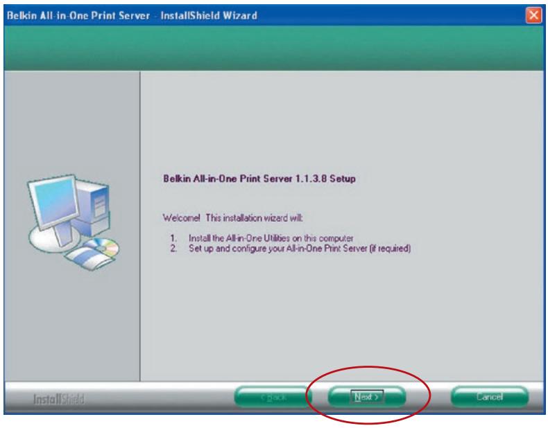 BELKIN SERVEUR D'IMPRESSION TOUT-EN-UN SANS FIL G #F1UP0002FR - Procedure d'installation du logiciel - 3